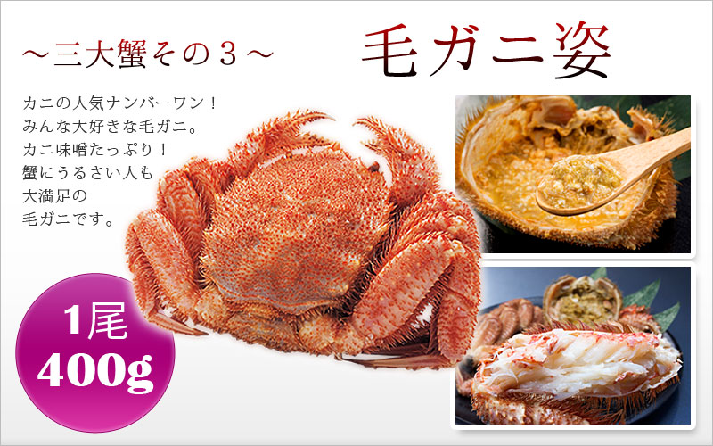 お歳暮ギフト 毛蟹姿