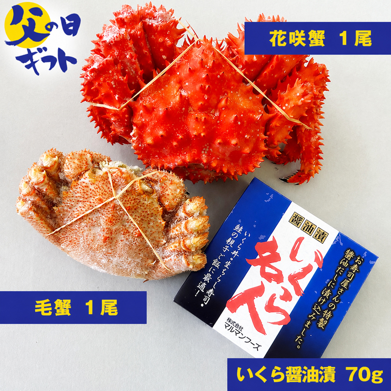 【父の日ギフト】北海道産蟹海鮮3種盛