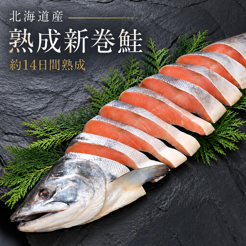 北海道産 熟成新巻鮭 メインビジュアル