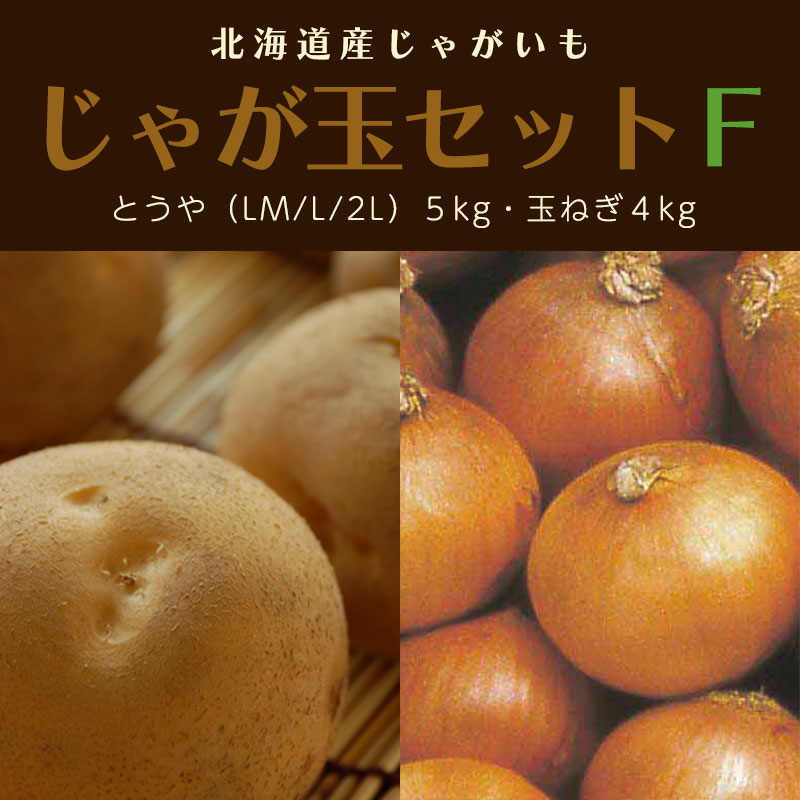 じゃがいも・たまねぎのじゃが玉セットF（とうや 5kg 玉ねぎ4kg）