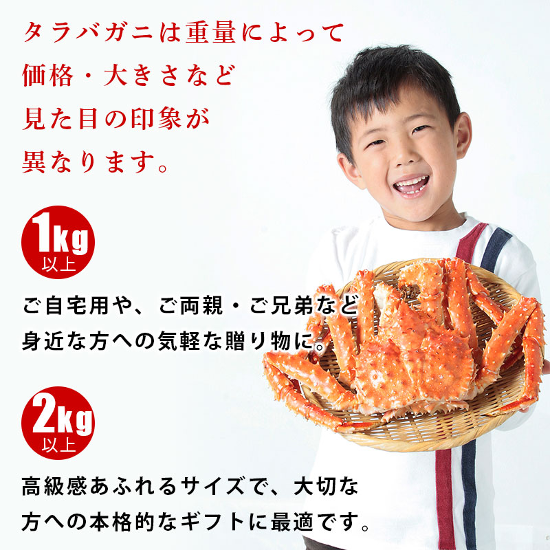 北海道直送本タラバガニ姿